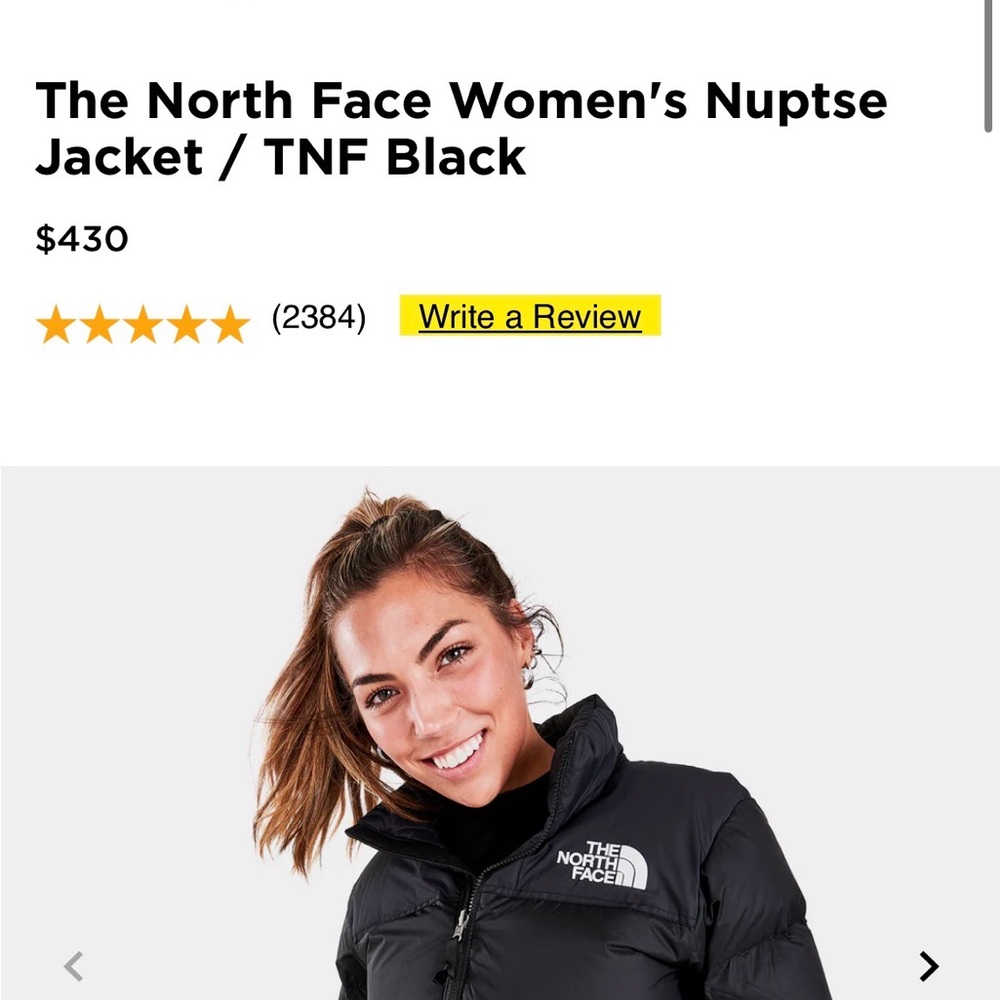 NWOT - The North Face Women’s Puffer Jacket